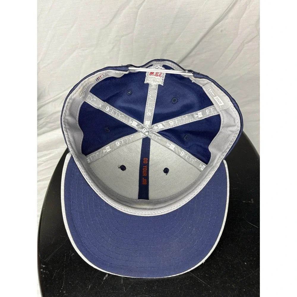 New Era 9fifty New England Patriots Hat Cap Snapback Blue & Gray Red Lot X2